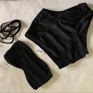 American apparel NWT black high waisted bikini